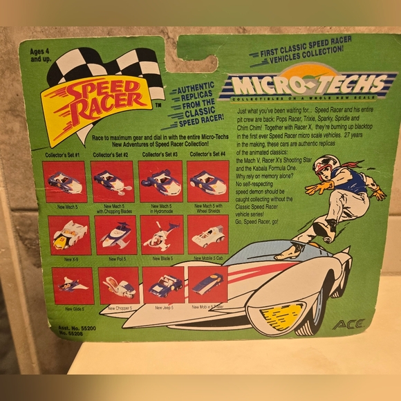 1994 Speed Racer Micro Techs Classic Speed Racer Mach V F1 Star - Picture 6 of 7
